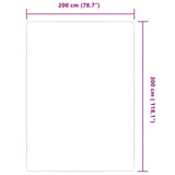 Area Rug Jute with Latex Backing 200x300 cm 343583