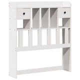 Bookcase Bed without Mattress White 90x200 cm Solid Wood Pine 3321621