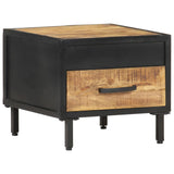 Bedside Cabinet 40x40x35 cm Rough Mango Wood 288472