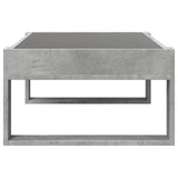 ZNTS Coffee Table with Infinity LED Concrete Grey 90x53x30 cm 847640