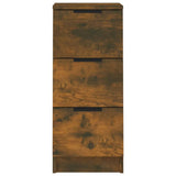 Sideboard Smoked Oak 30x30x70 cm Engineered Wood 817012