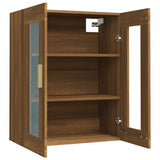 Hanging Wall Cabinet Brown Oak 69.5x34x90 cm 817389