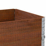 ZNTS Garden Planter Brown 80x60 cm Solid Wood Pine 3295422