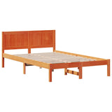 Bed Frame Brown 135 x 190 cm Solid Pine wood 872199