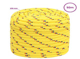 Multipurpose Utility Rope 16 mm 50 m Yellow PP 1560 kg Max Load 3473209
