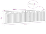 Wall-Mounted Headboard ALKMAAR Artisan Oak Engineered Wood 896294