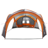Side Tent with Roof Grey and Orange 410 x 410 x 250 cm 42028683