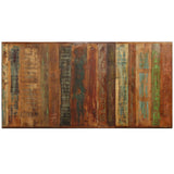 Dining Table Solid Reclaimed Wood and Steel Cross 180 cm 244804