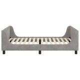 Children's Bed Frame with Headboard Light Grey 90 x 200 cm 42010887