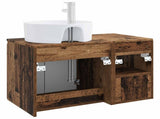 Bathroom Furniture Set 2 pcs Old Wood Engineered Wood 3404082