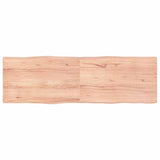 Table Top Light Brown 160x50xcm Treated Solid Wood Live Edge 363970