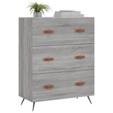 Chest of Drawers Grey Sonoma 69.5x34x90 cm Engineered Wood 827826