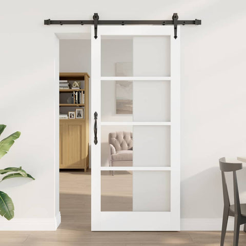 Sliding Door Manual ORKDAL White 86 x 198.5 cm Wood and metal 3332452