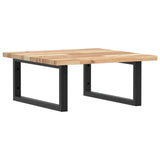 Basin Shelf Wall Mounted Steel and Solid Wood Acacia 3302761