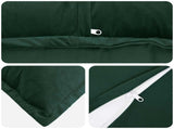 Cushion Cover 12 pcs HOUTEN Dark Green 50 x 50 cm Velvet 919005