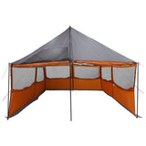 Family Tent with Roof Grey and Orange 450 x 400 x 265 cm 42028601