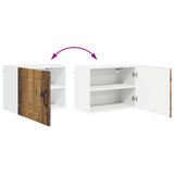 Wall Cabinet PORTO 2 pcs Old Wood 50 x 31 x 40 cm 885262