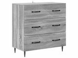 Drawer Cabinet Grey Sonoma 66 x 34.5 x 89.5 cm Engineered Wood 894841