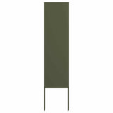 Garden Privacy Screen Olive green 32 x 140 cm Cold-rolled steel 876220