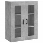 Highboard Concrete Grey 69.5x34x180 cm Engineered Wood 3198277