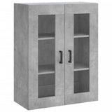 Highboard Concrete Grey 69.5x34x180 cm Engineered Wood 3198277