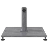 Outdoor Umbrella Base Dark grey wood look 45 x 45 x 31 cm Steel 42009945