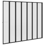 Shower Bath Screen Wall 140 x 168 cm 7 Panels Foldable with Towel Rack 140786