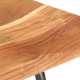 Bar Stools 2 pcs Solid Acacia Wood 320651