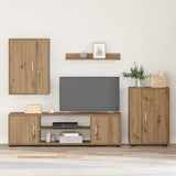 TV Cabinet Set Wall-mounted 4 pcs Artisan Oak Engineered wood 3397903