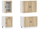 Kitchen Unit PORTO 8 pcs Sonoma Oak Engineered Wood 3438413