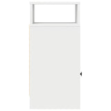 Bedside Cabinet with Drawer White 25x31x66 cm 858614