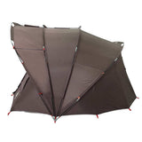 Fishing Tent 5-Person Brown Waterproof 4009393