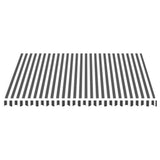 Replacement Fabric for Awning Anthracite and White 4x3.5 m 311988