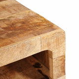 End Table with Shelf Brown 40 x 32 x 46 cm Solid Mango Wood 4104551
