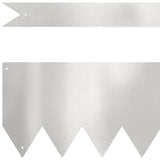 Lawn Edging 10 pcs Silver 100 x 0.05 x 15 cm Stainless Steel 865934