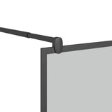 Shower walls Black 90 x 195 cm Glass and Aluminium 151890