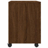 Mobile File Cabinet with Wheels Brown Oak 45x38x54 cm Engineered Wood 817137