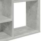 Room Divider/Book Cabinet Concrete Grey 100x24x140 cm Engineered Wood 800445