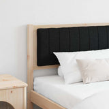 Upholstered Headboard Brown 200 cm Solid Pine Wood 879046