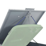 Wheelie Bin Storage for 5 Bins Grey 345x79x117 cm Steel 3279990