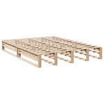 Bookcase Bed without Mattress 140x200cm Solid Wood Pine 3324499