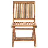 ZNTS Folding Garden Chairs 8 pcs Solid Teak Wood 3072806