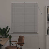 Venetian Blinds Height Adjustable White 130 x 120 cm Aluminium 42005976