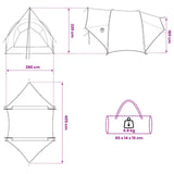 Tailgate Awning Water-resistant Army Green 405 x 280 x 220 cm 42028562