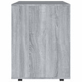 Rolling Cabinet Grey Sonoma Engineered Wood Standard Rollable 815970