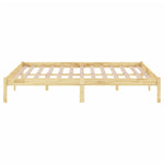 810037 Bed Frame without Mattress Solid Wood 200x200 cm