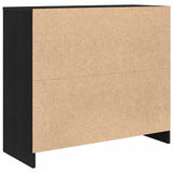 Sideboard Black Oak 85x34x76 cm Engineered Wood 861626