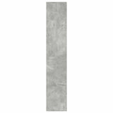 Bookcases 2 pcs Stackable Concrete Grey 30x30x80 cm Engineered Wood 858810