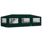 Professional Party Tent with Side Walls 4x9 m Green 90 g/m 48540