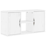 5 Piece TV Units with Storage "ODDA" White Solid Wood Pine 3365369